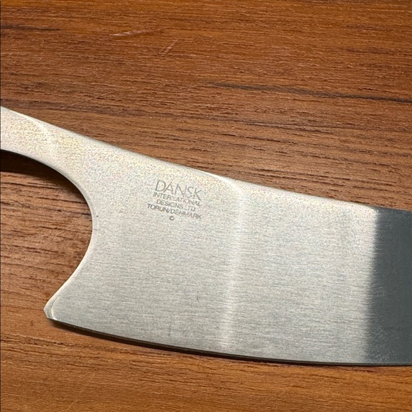 Dansk Cheese Knife with Teak Handle Matching Teak Cutting Board for Charcuterie - Picture 2 of 7